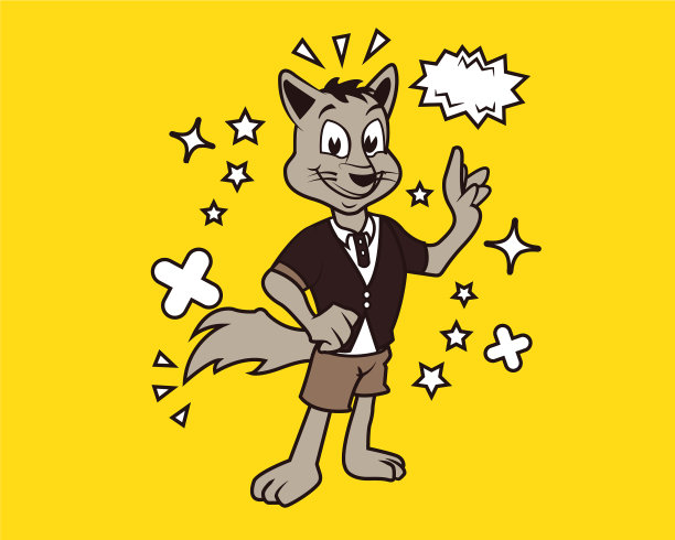 潮狐卡通t恤设计图片下载