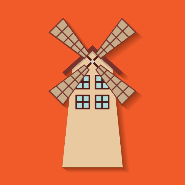 风车农场的新鲜标志图片下载