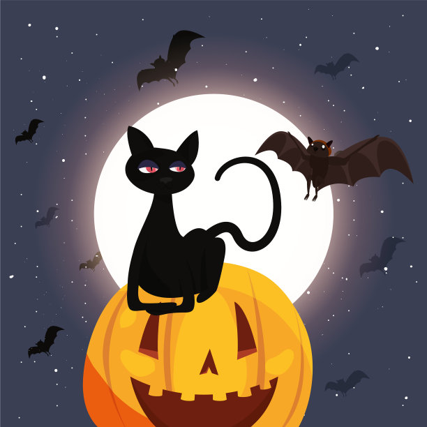 甜蜜快乐的万圣节图片下载