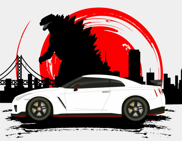 摩托车赛车图形套件隔离图片下载