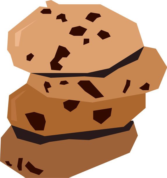 孤立的几何饼干图片下载