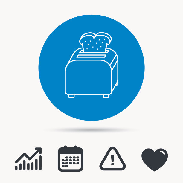 烤面包机图标三明治机标志图片下载