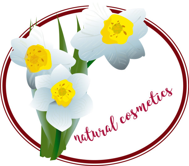 春花水仙花为化妆品标志图片下载