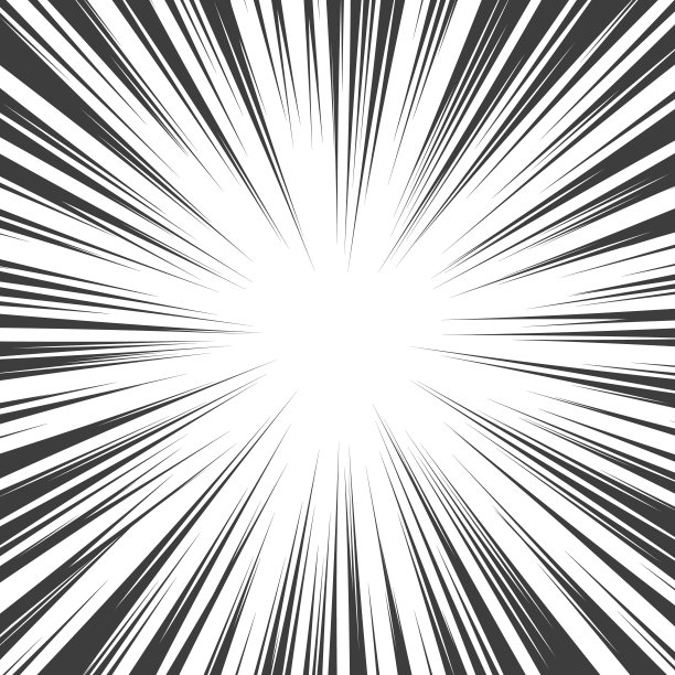 图形爆炸与速度线。漫画书设计元素。矢量图图片下载