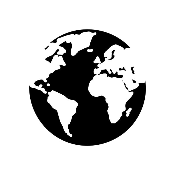 地球图标扁平设计图片下载