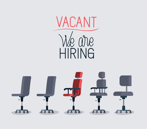 办公椅与我们正在招聘信息图片下载
