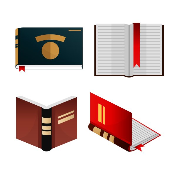 书籍图标设置知识概念图片下载