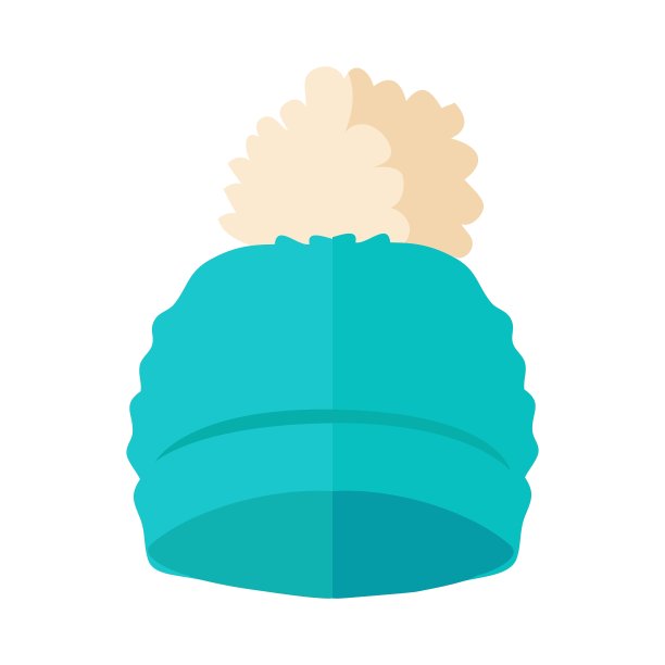 用平绒球设计的暖帽图片下载