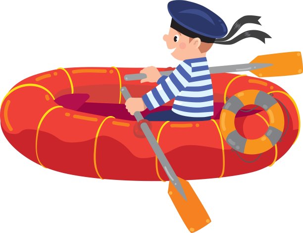 快乐的水手在船上图片下载