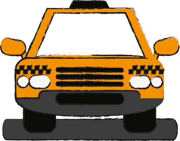 出租车画图片下载