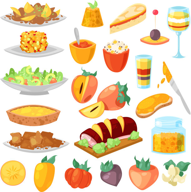 柿子是新鲜的水果点心和食品图片下载