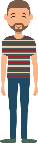 人卡通孤立图片下载