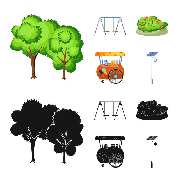 孤立对象的城市和街道符号图片下载