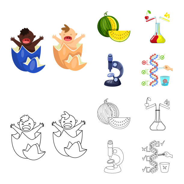 测试和合成图标的设计图片下载