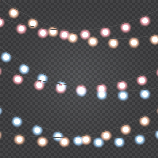 圣诞灯设置图片下载