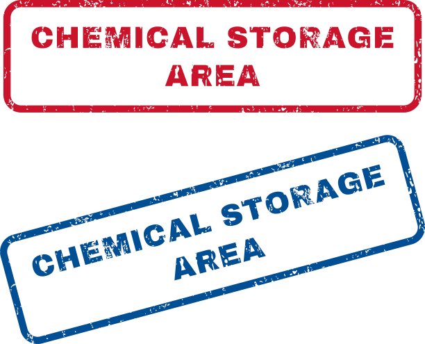 化学储存区橡胶图章图片下载