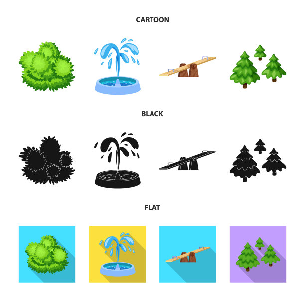 设计的城市和街道标志集图片下载