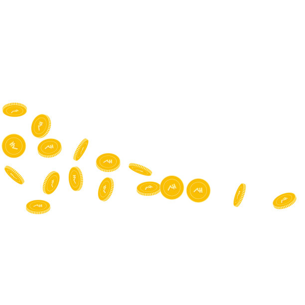 印度卢比硬币散落散落图片下载