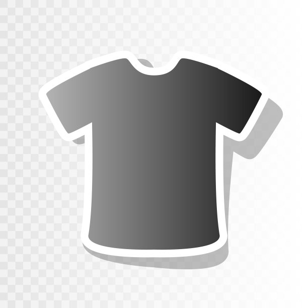 t恤上印着新年的黑色图标图片下载