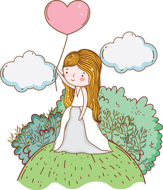 未婚妻女可爱卡通图片下载