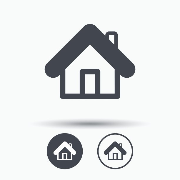 房屋建筑标志Home图标图片下载