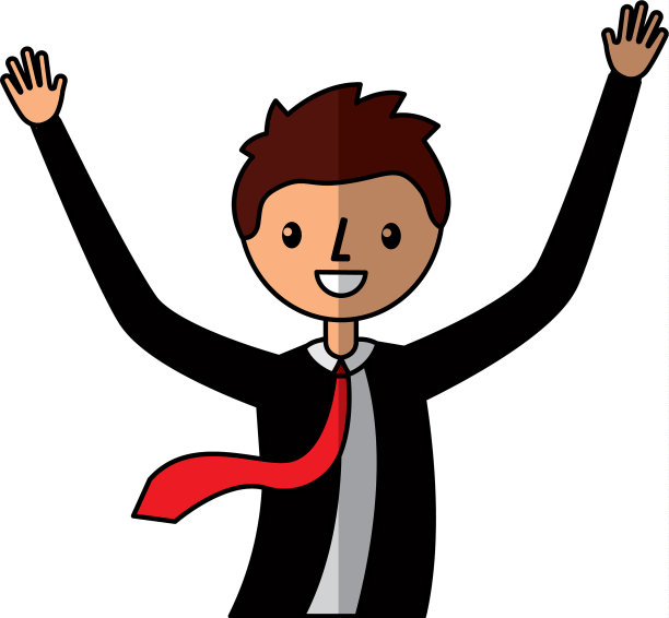 商人庆祝头像图片下载