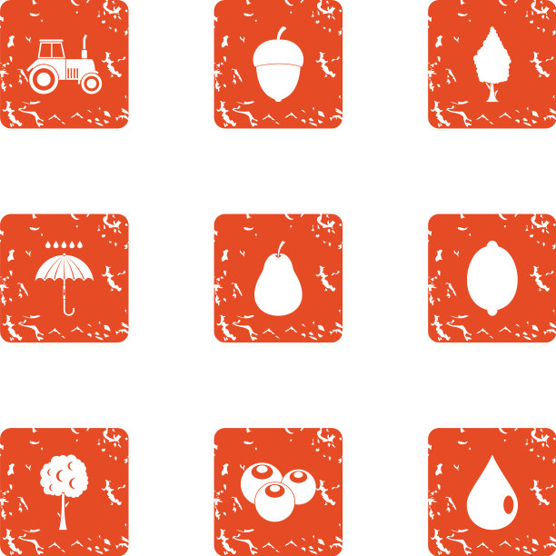 蔬菜果园图标设置垃圾风格图片下载