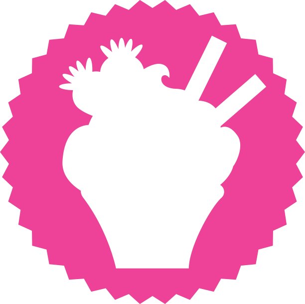 美味的纸杯蛋糕甜孤立的图标图片下载