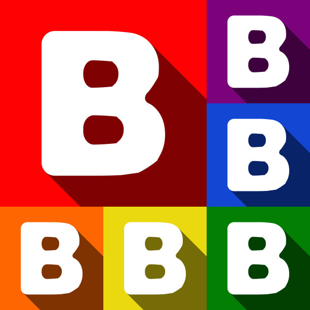 字母B标志设计模板元素合集图片下载