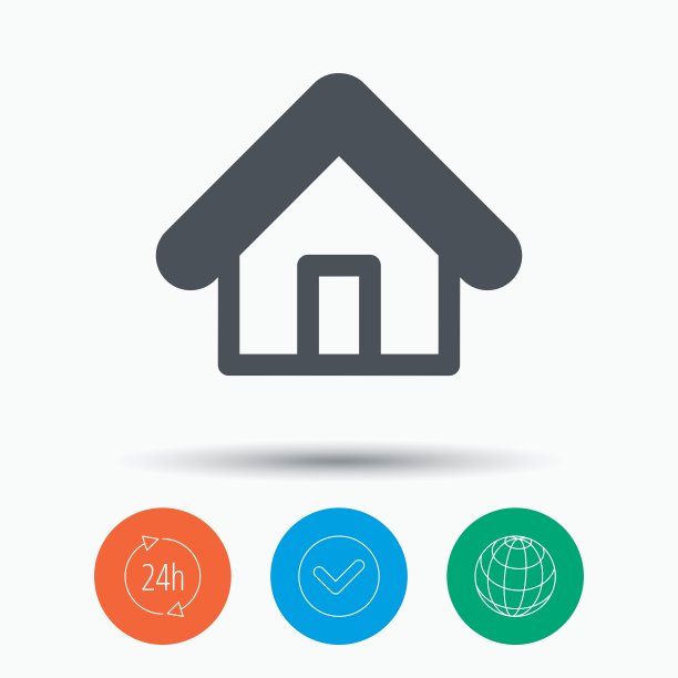 房屋建筑标志Home图标图片下载
