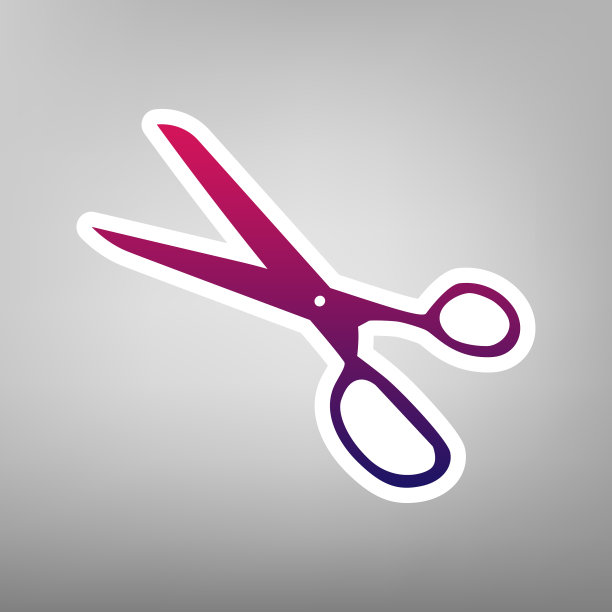 剪刀紫色的迹象图片下载