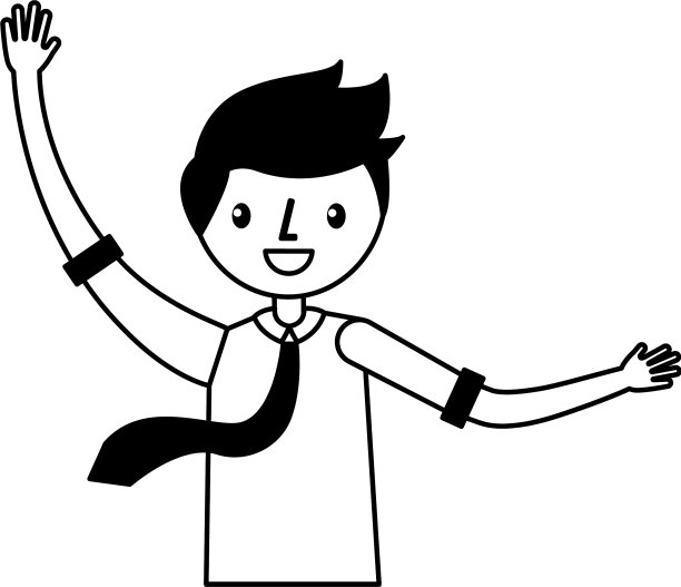 商人庆祝头像图片下载