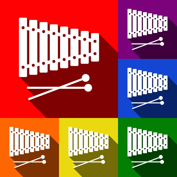 木琴标志的图标设置与平图片下载