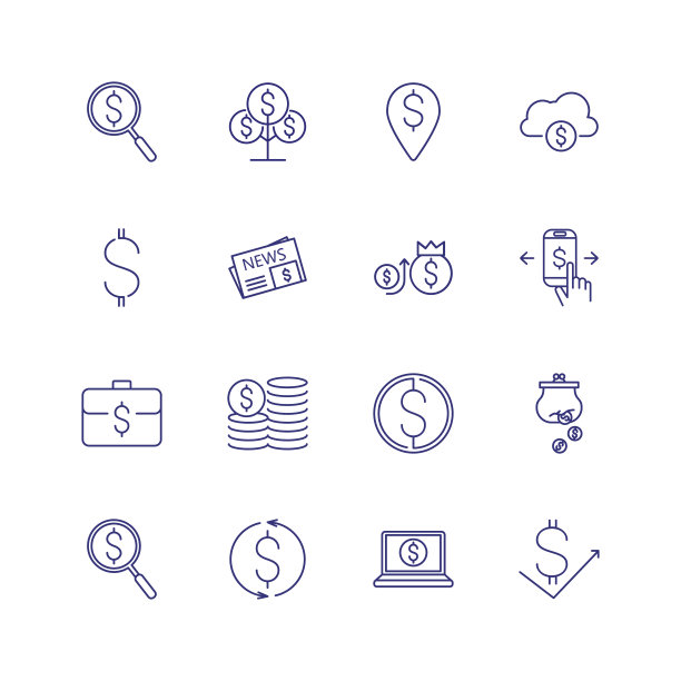 财经新闻栏图标设置图片下载