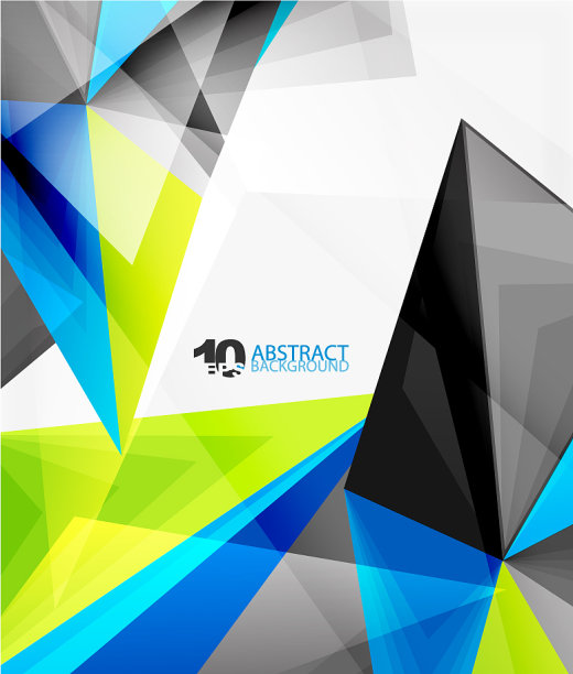 三维三角形多边形抽象图片下载