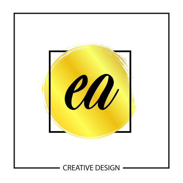 首字母ea标志模板设计图片下载