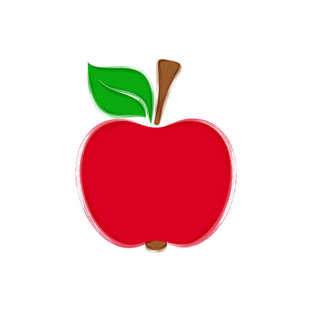 带叶红苹果图片下载