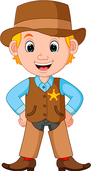 拿着枪的卡通牛仔图片下载