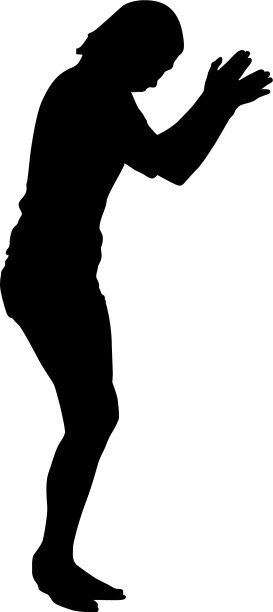 人们举起手跳舞的剪影图片下载