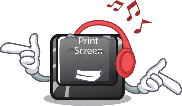 听音乐按钮与打印屏幕隔离图片下载