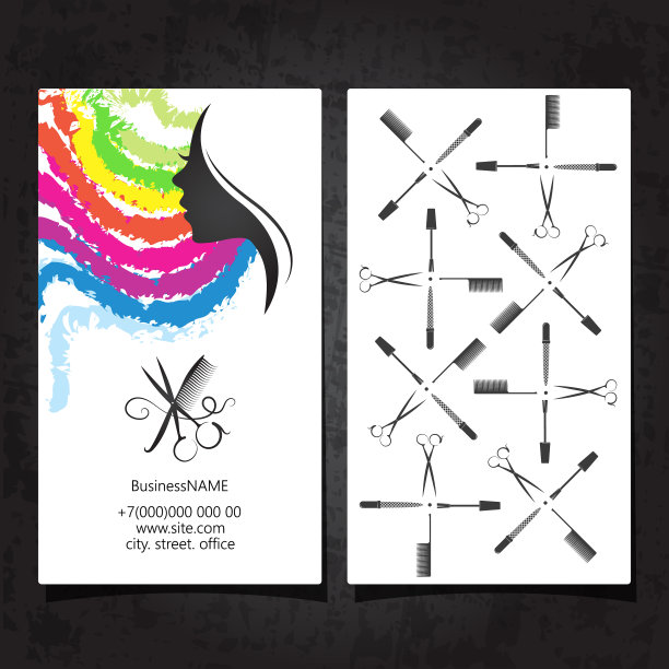 美容大师名片图片下载