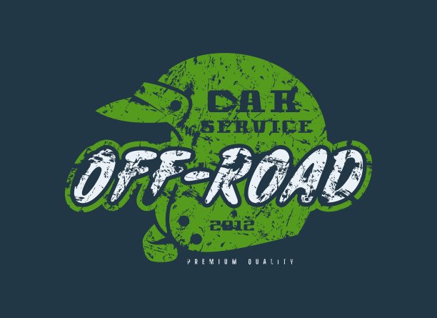 汽车离开道路徽章破旧的纹理图片下载