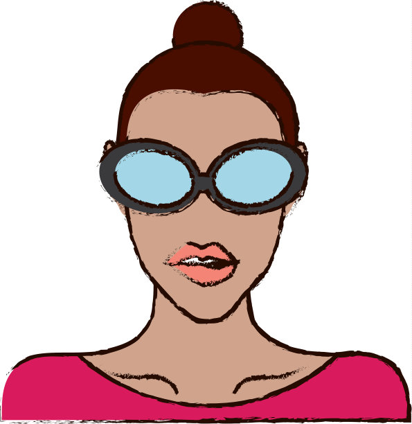 戴墨镜的女人图片下载