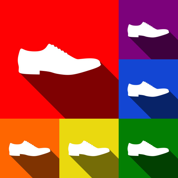 男式鞋标配平底图标图片下载