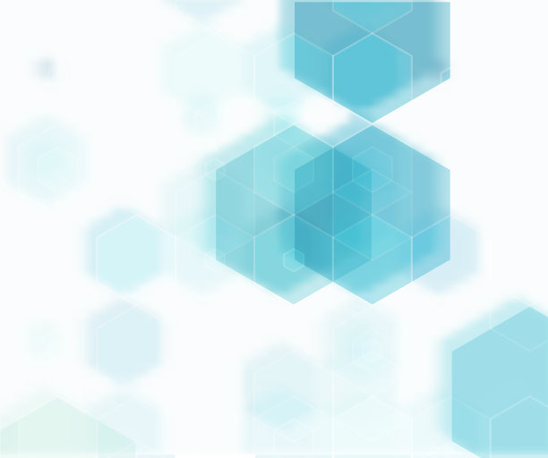 抽象几何背景蓝色六边形图片下载