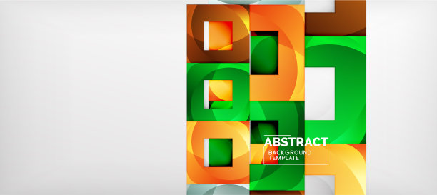 抽象几何背景光泽方块图片下载