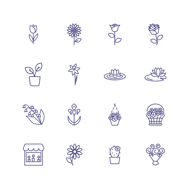 花朵图标图片下载