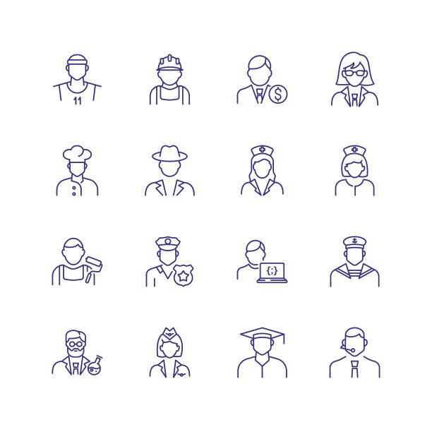 专业线图标集图片下载