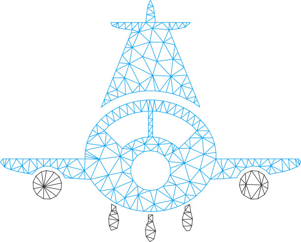 货运平面多边形框架网格图片下载