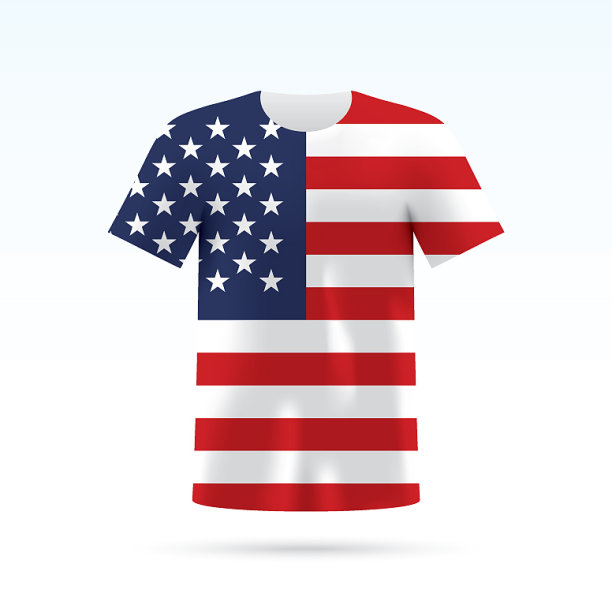 美国国旗t恤图片下载
